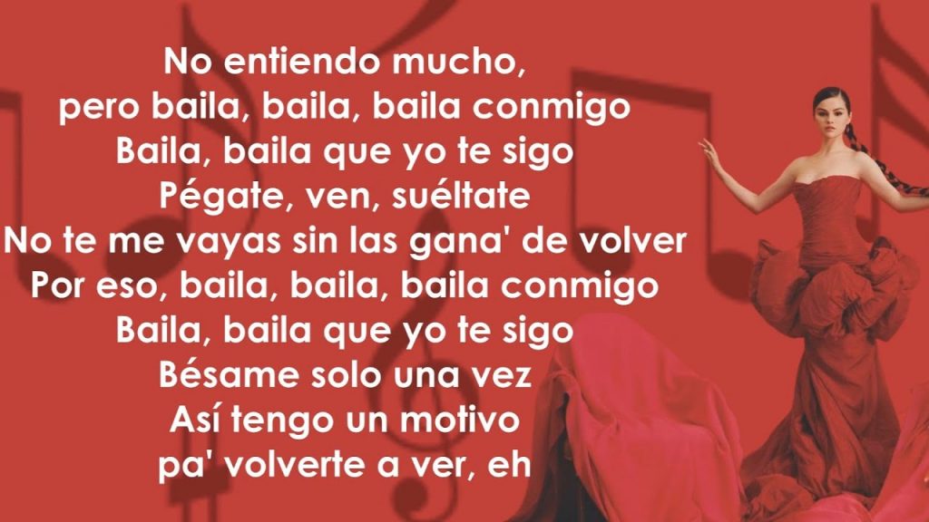 Selena Gomez, Rauw Alejandro – Baila Conmigo (Letra/Lyrics)