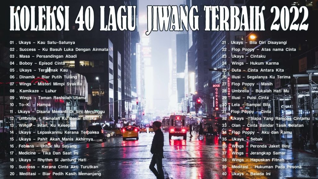 KOLEKSI 40 LAGU2 JIWANG 80AN – 90AN  – LAGU JIWANG 80AN DAN 90AN TERBAIK  -LAGU SLOW ROCK MALAYSIA