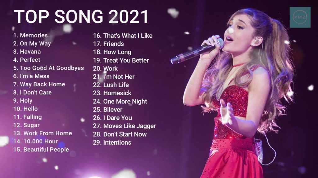 Pop Hits 2021- Ariana Grande, Maroon 5, Adele, Taylor Swift -Best English Song 2021