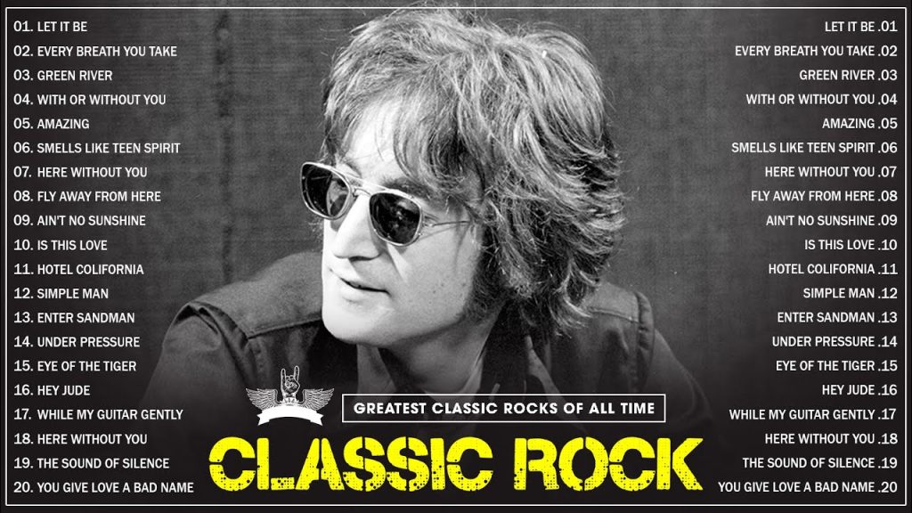 The Beatles, U2, Scorpions, CCR, Bon Jovi, Queen ? Classic Rock Songs 70s 80s 90s Full Album